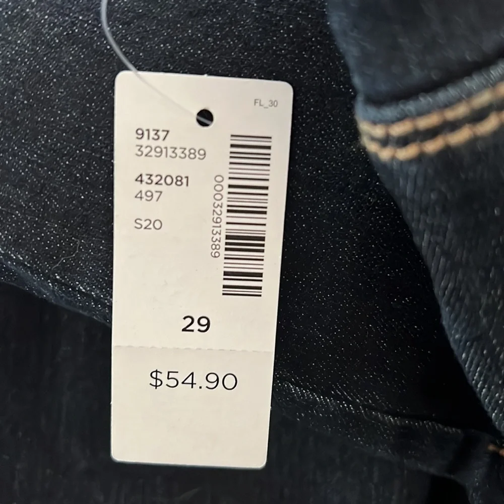 Pull-on bootleg jeans